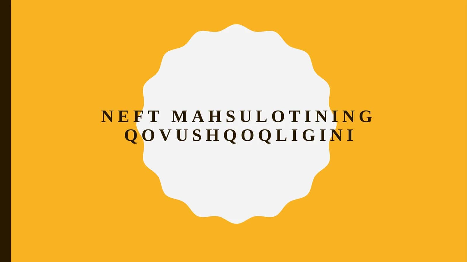 Neft mahsulotining qovushqoqligini