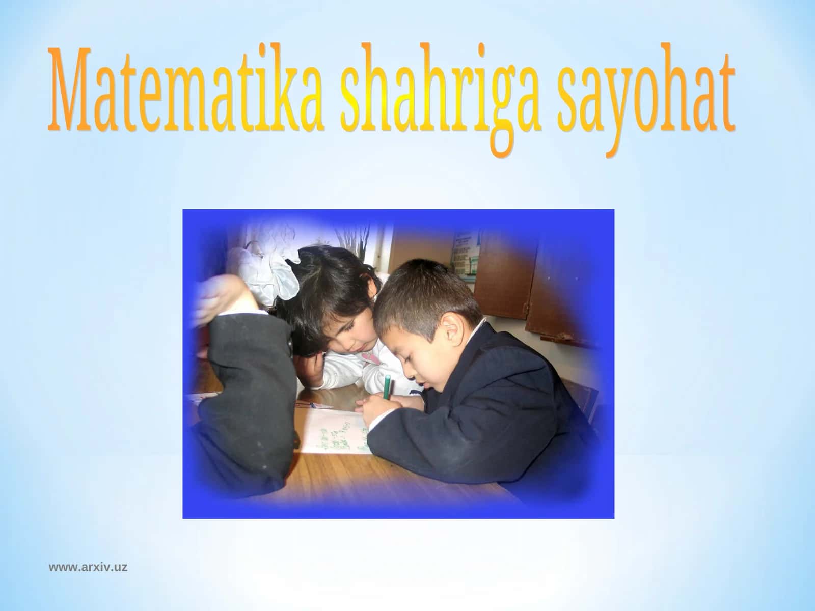 Matematika shahriga sayohat