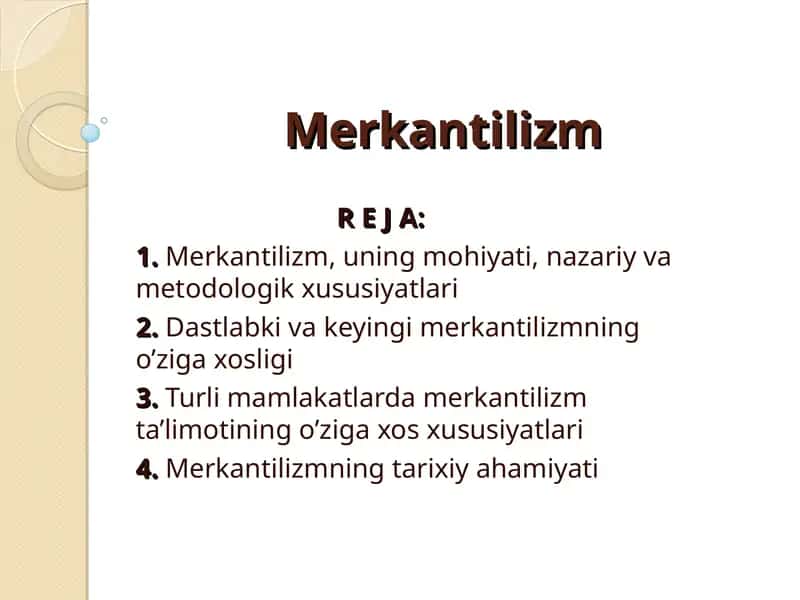 Merkantilizm
