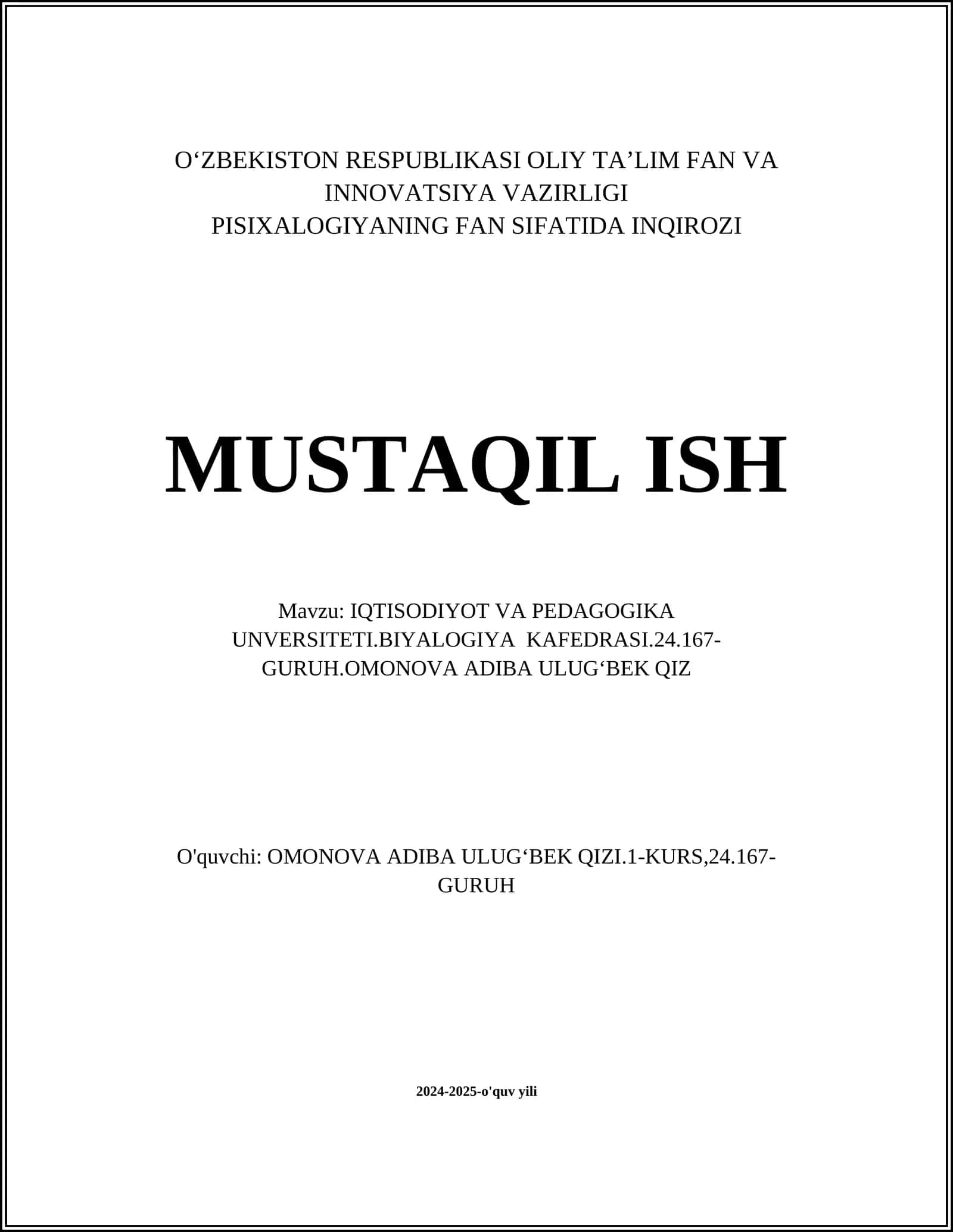 O'simlik morfologiyasi va anatomiyasi