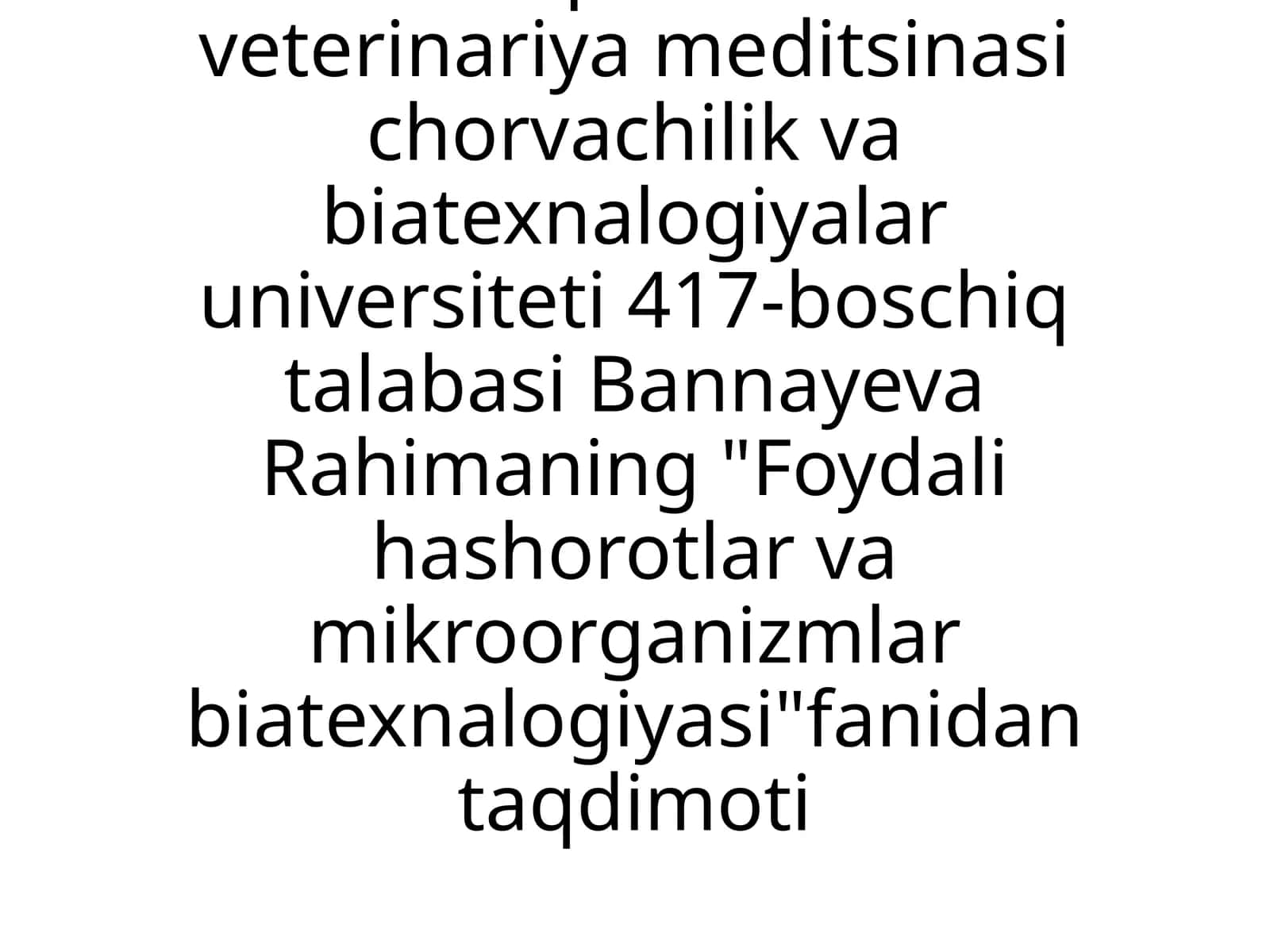 Kartoshka ekinlarizari zarar kunandalar va endomafaglari