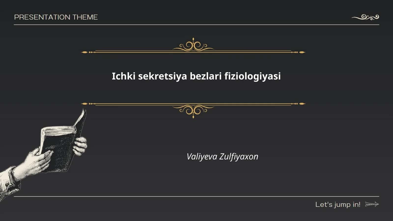 Ichki sekretsiya bezlari fiziologiyasi