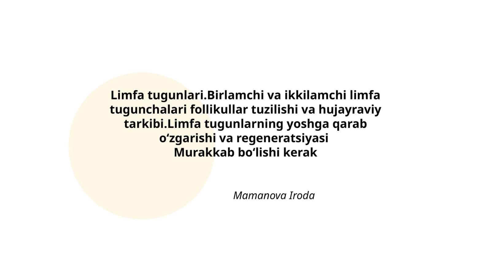 Limfa tugunlari