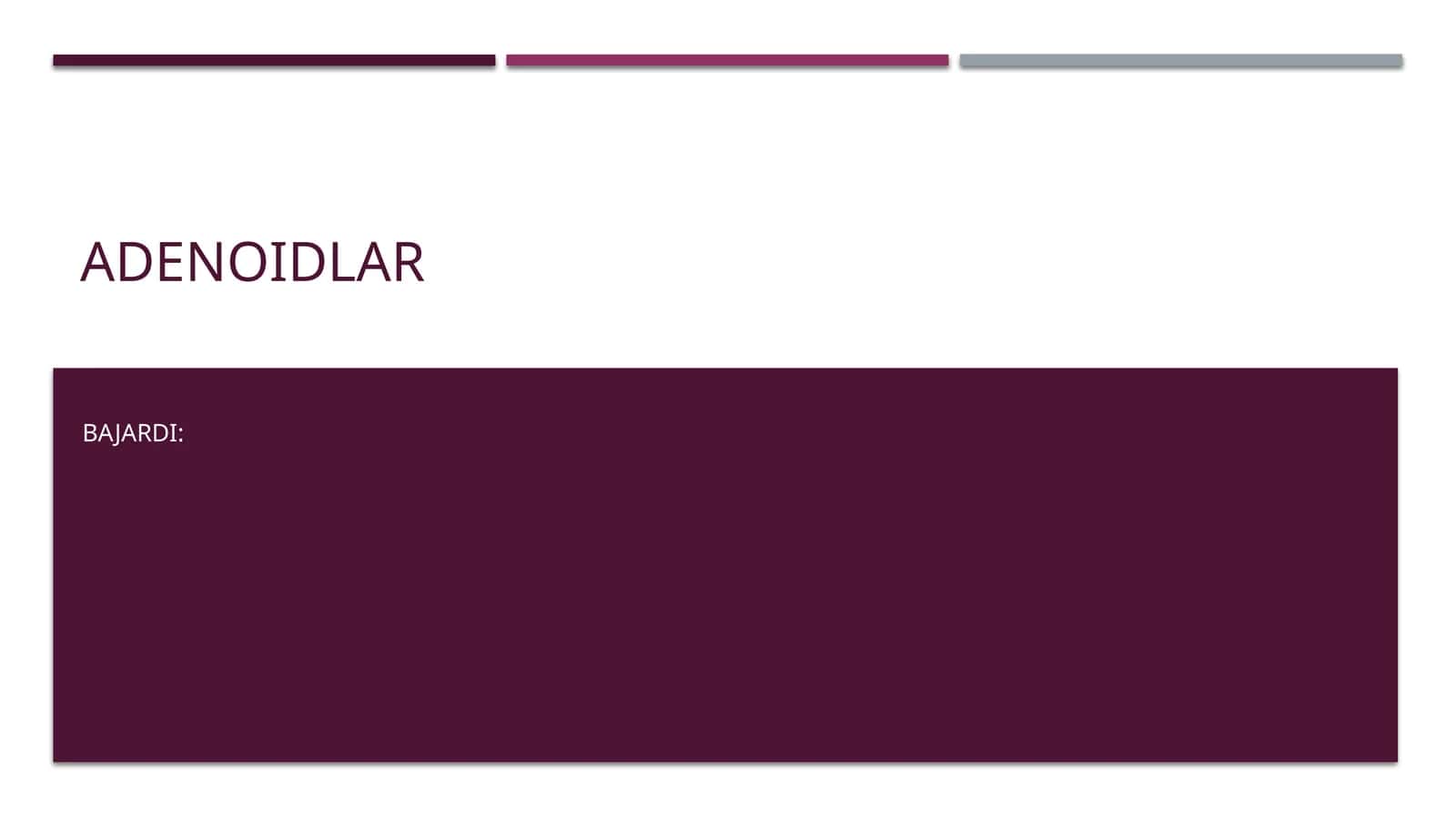 Adenoidlar