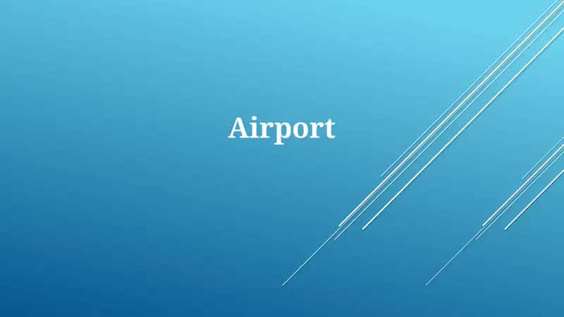 Aeroportlar haqida taqdimot