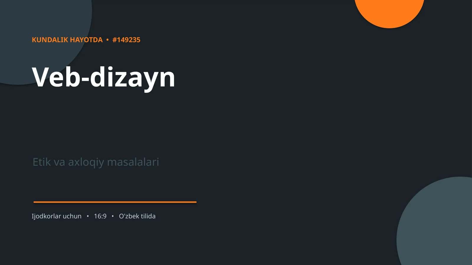 KUNDALIK HAYOTDA