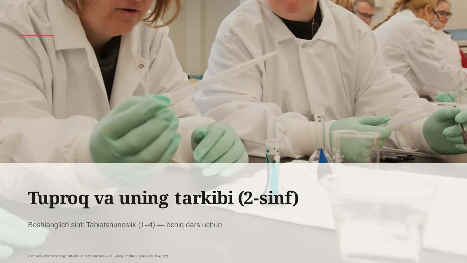 Tuproq va uning tarkibi (2-sinf)