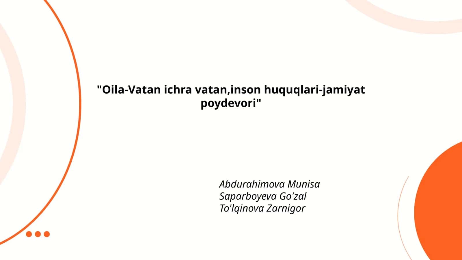 Oilaviy tarbiya