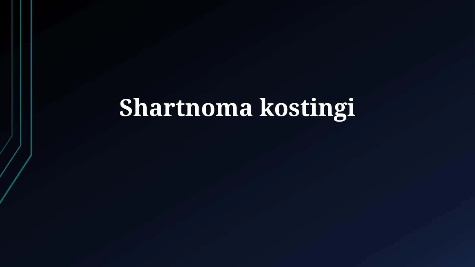 Shartnomakostingi