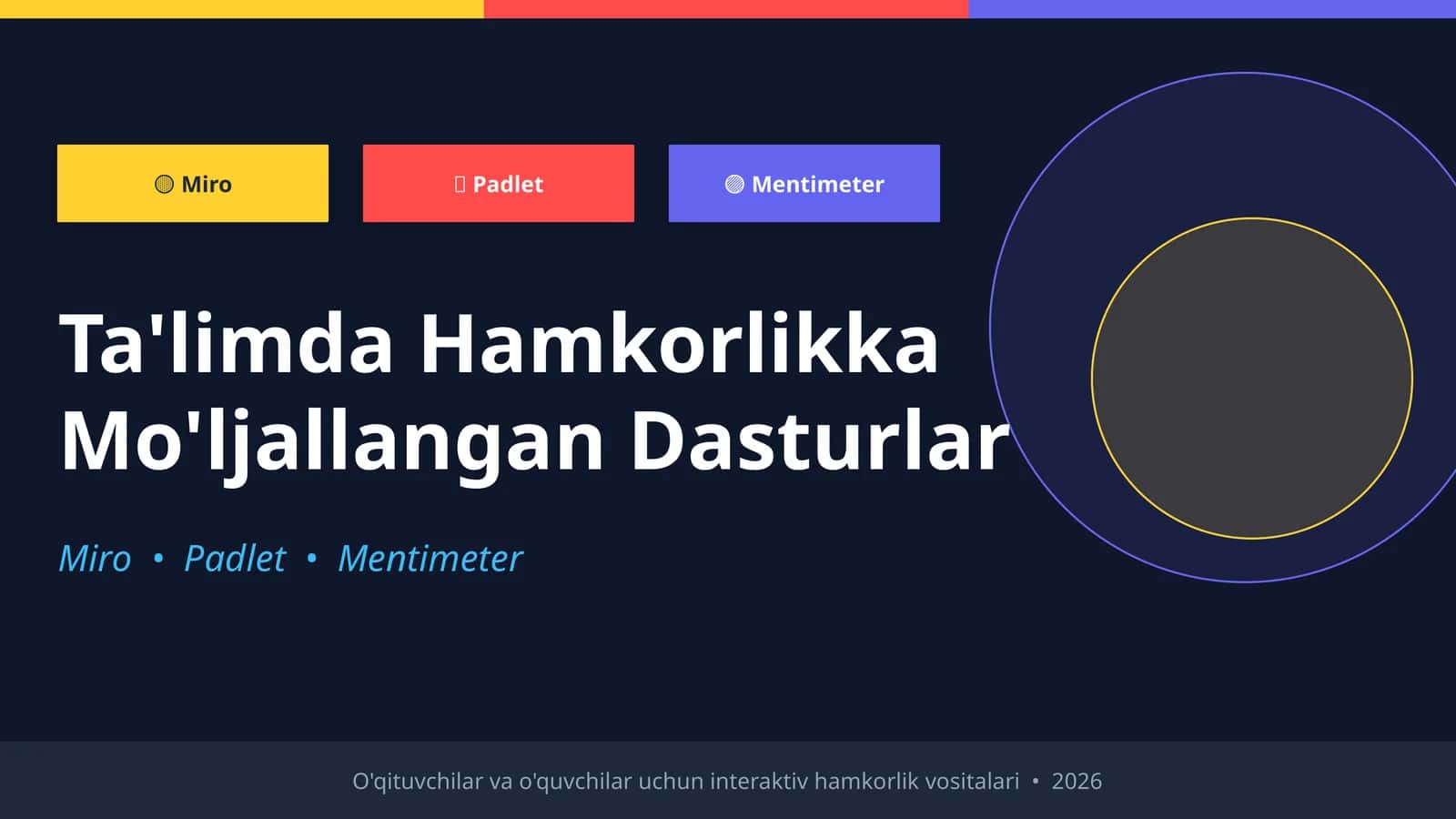 Ta'limda Hamkorlikka Mo'ljallangan Dasturlar