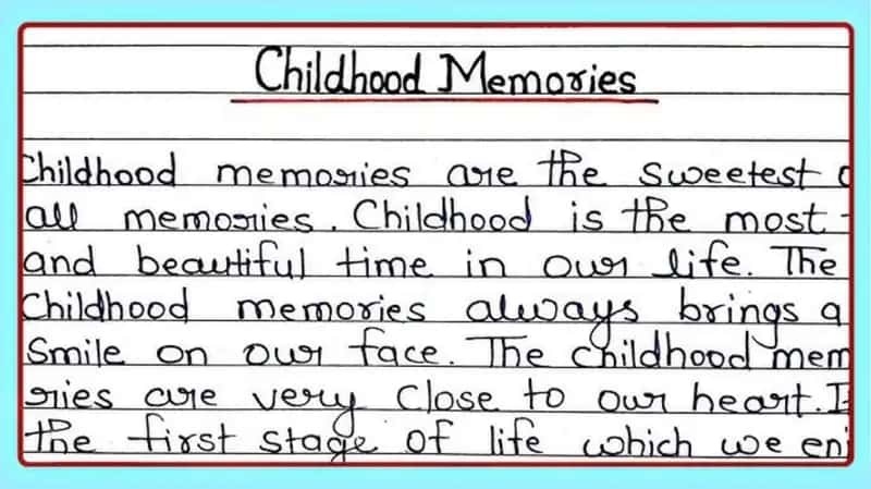 Importance of Childhood Memories