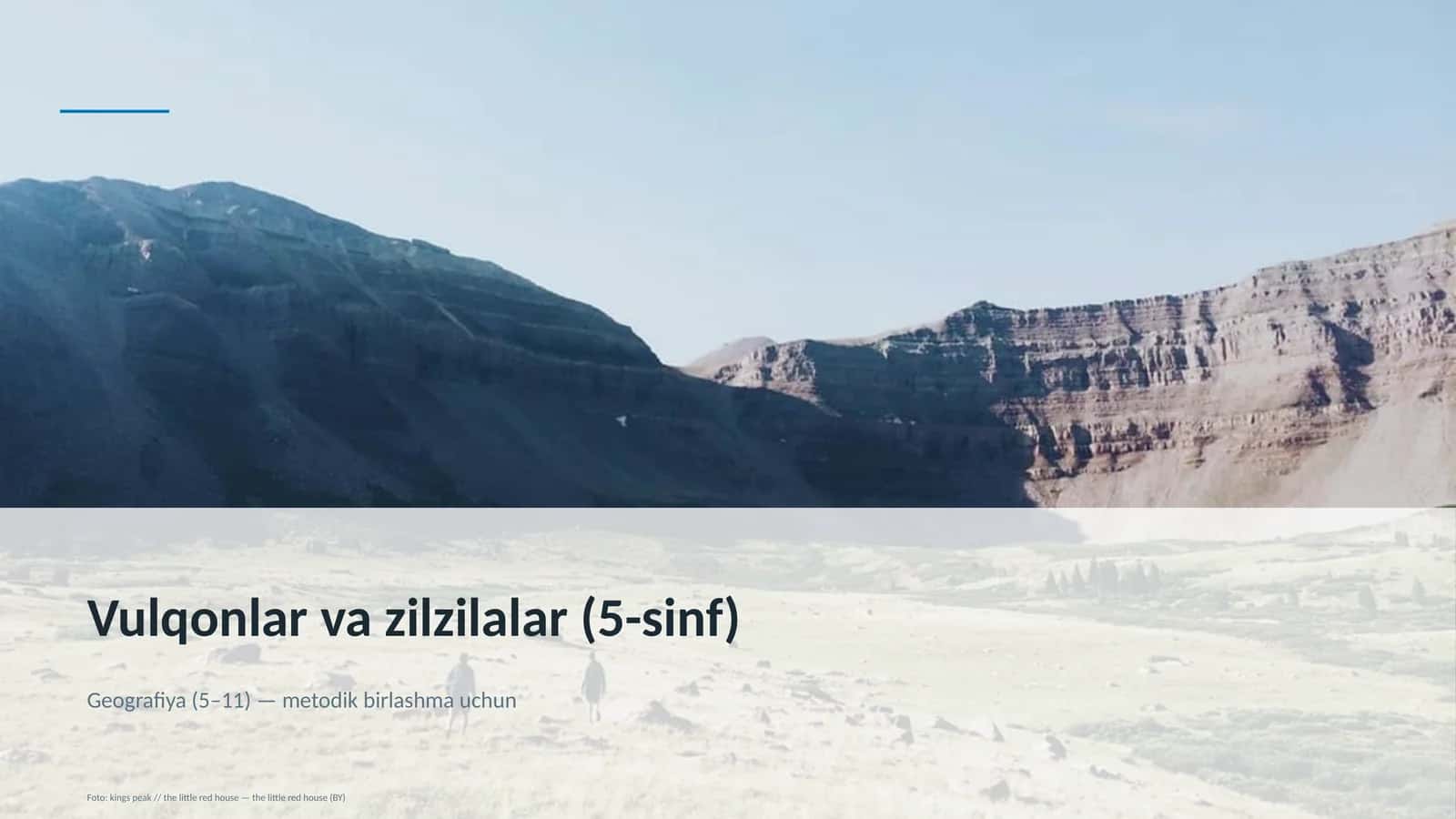 Vulqonlar va zilzilalar (5-sinf)