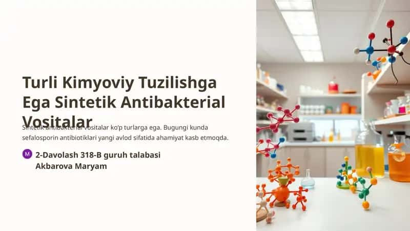 Sintetik Antibakterial Vositalar