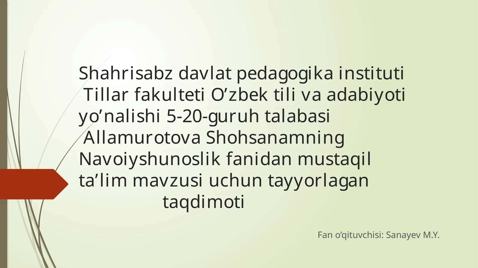 Navoiyning diniy mavzudagi asarlari