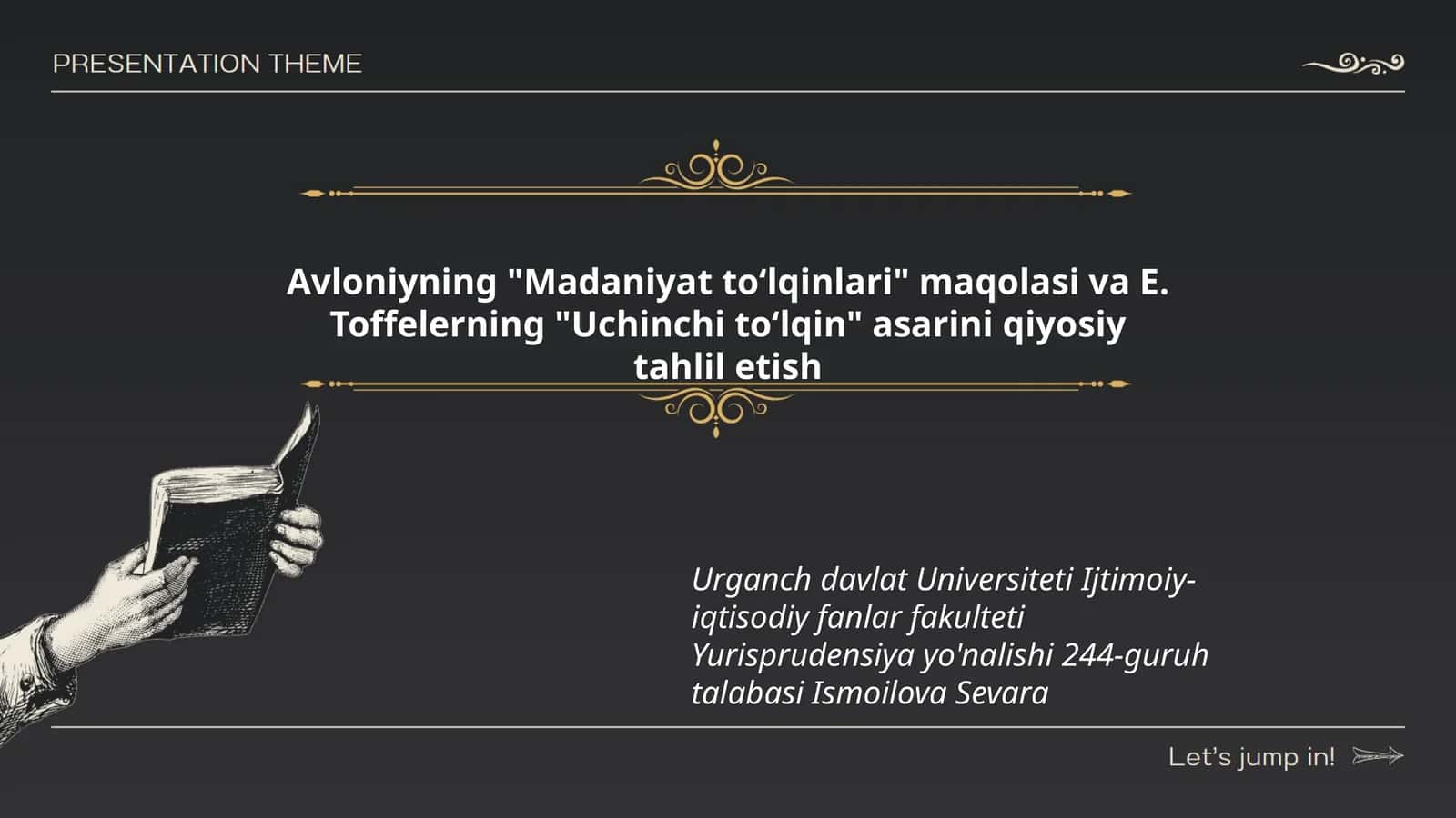 Madaniyat toʻlqinlari va Uchinchi toʻlqin qiyosiy tahlil
