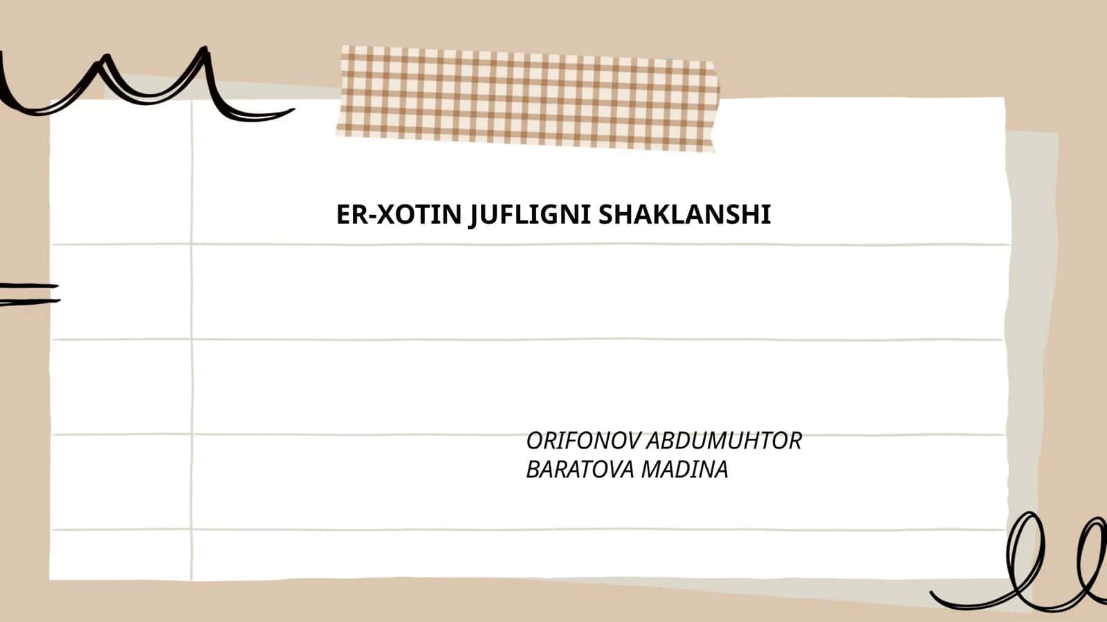 Nikohni shakllantirish