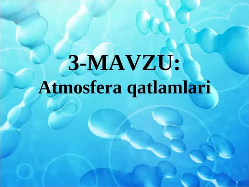 Atmosfera qatlamlari