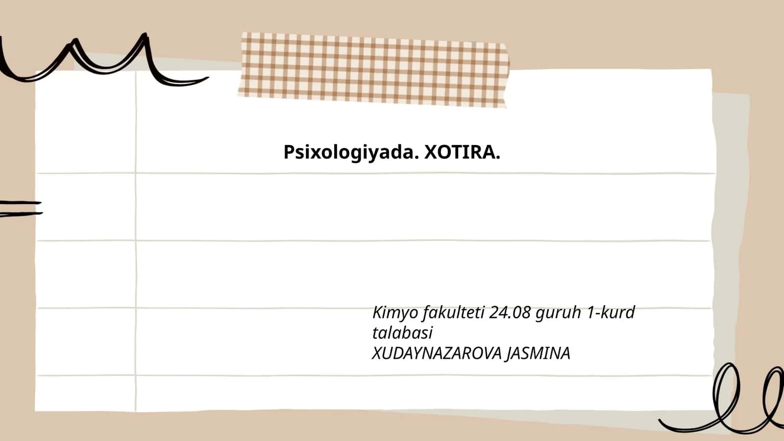 Xotira tushunchasi