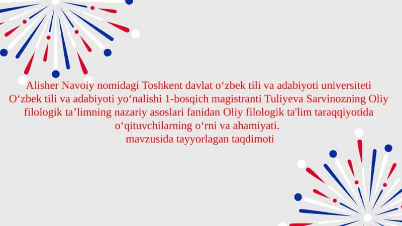 O'qituvchilarning ta'lim sifatiga ta'siri