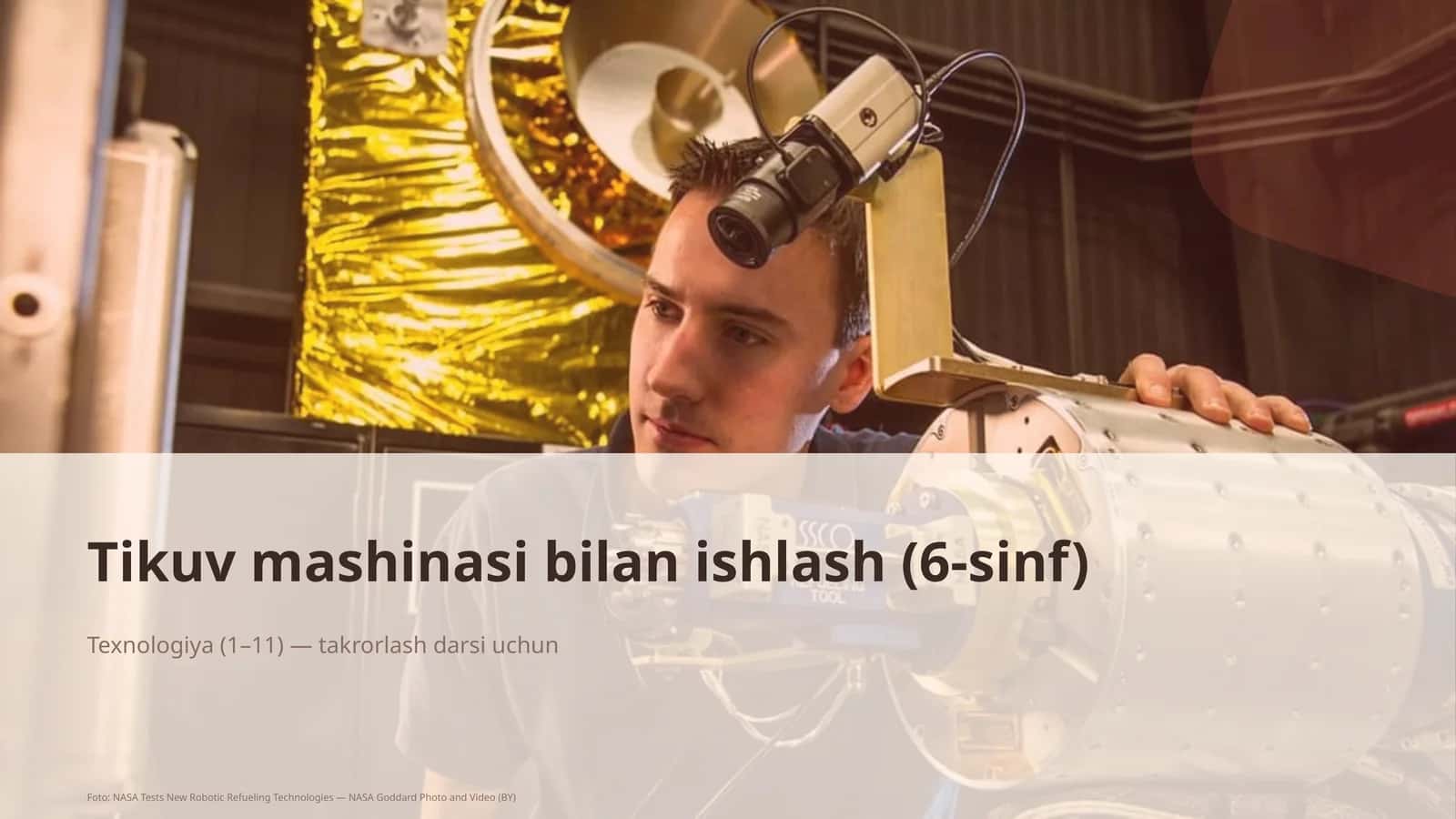 Tikuv mashinasi bilan ishlash (6-sinf)