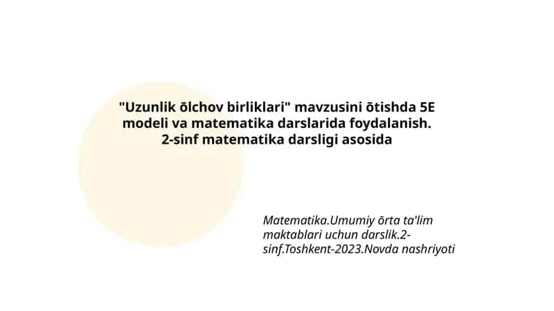 Uzunlik ōlchov birliklari
