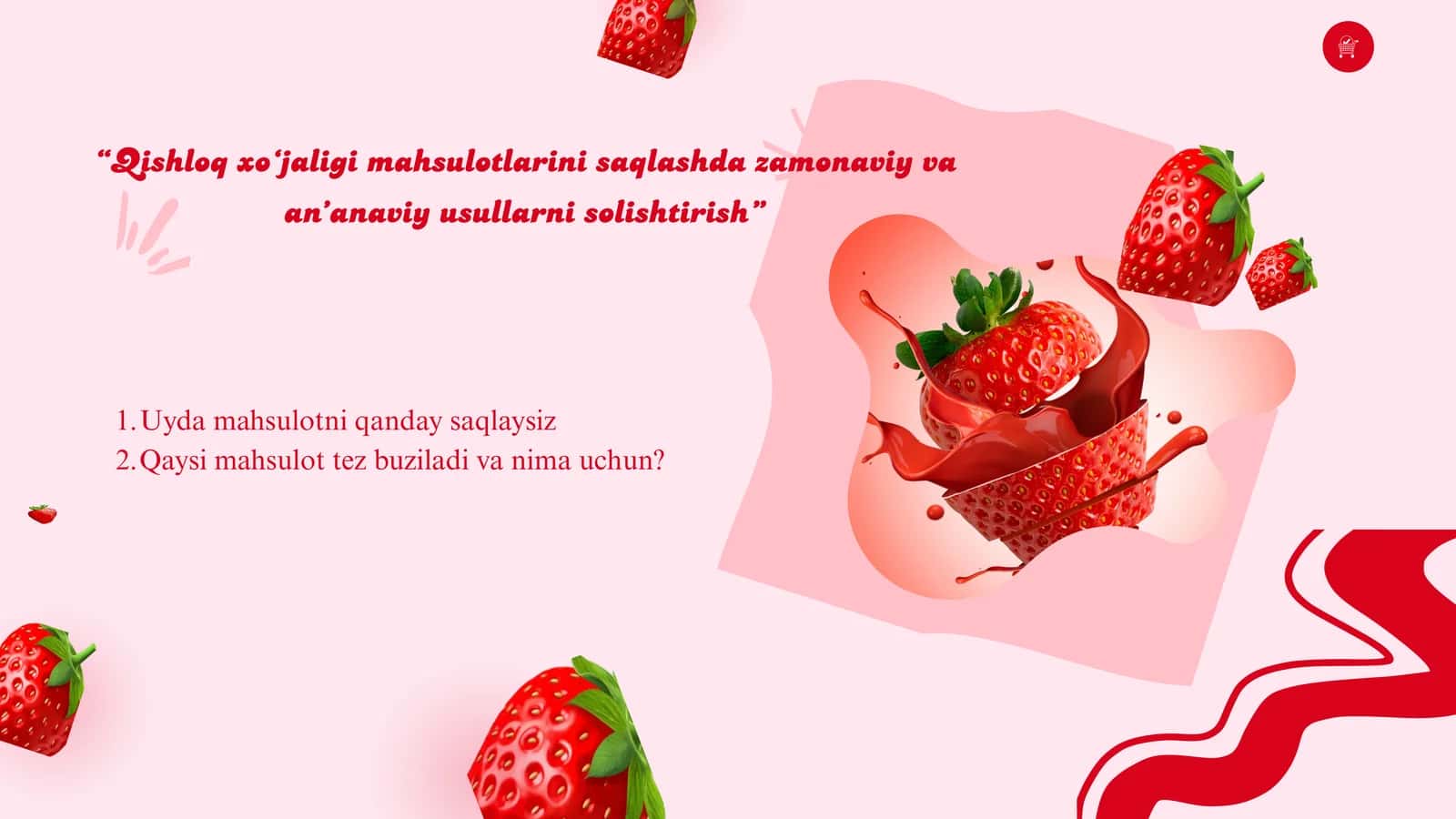Qishloq xo‘jaligi mahsulotlarini saqlashda zamonaviy va an‘anaviy usullarni solishtirish