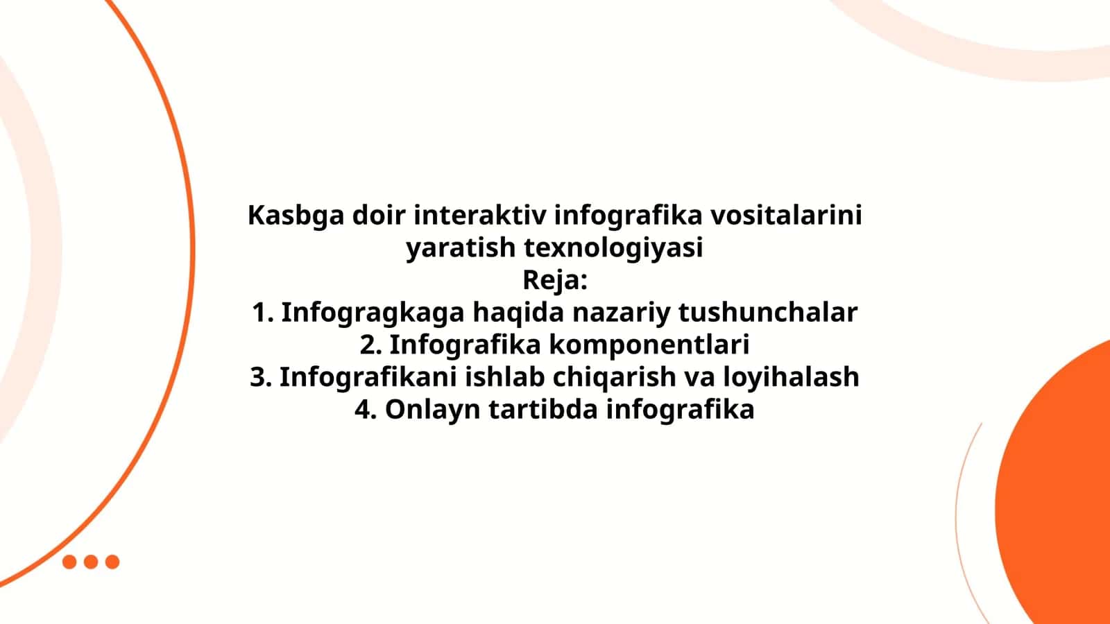 Kasbga doir interaktiv infografika vositalarini yaratish texnologiyasi