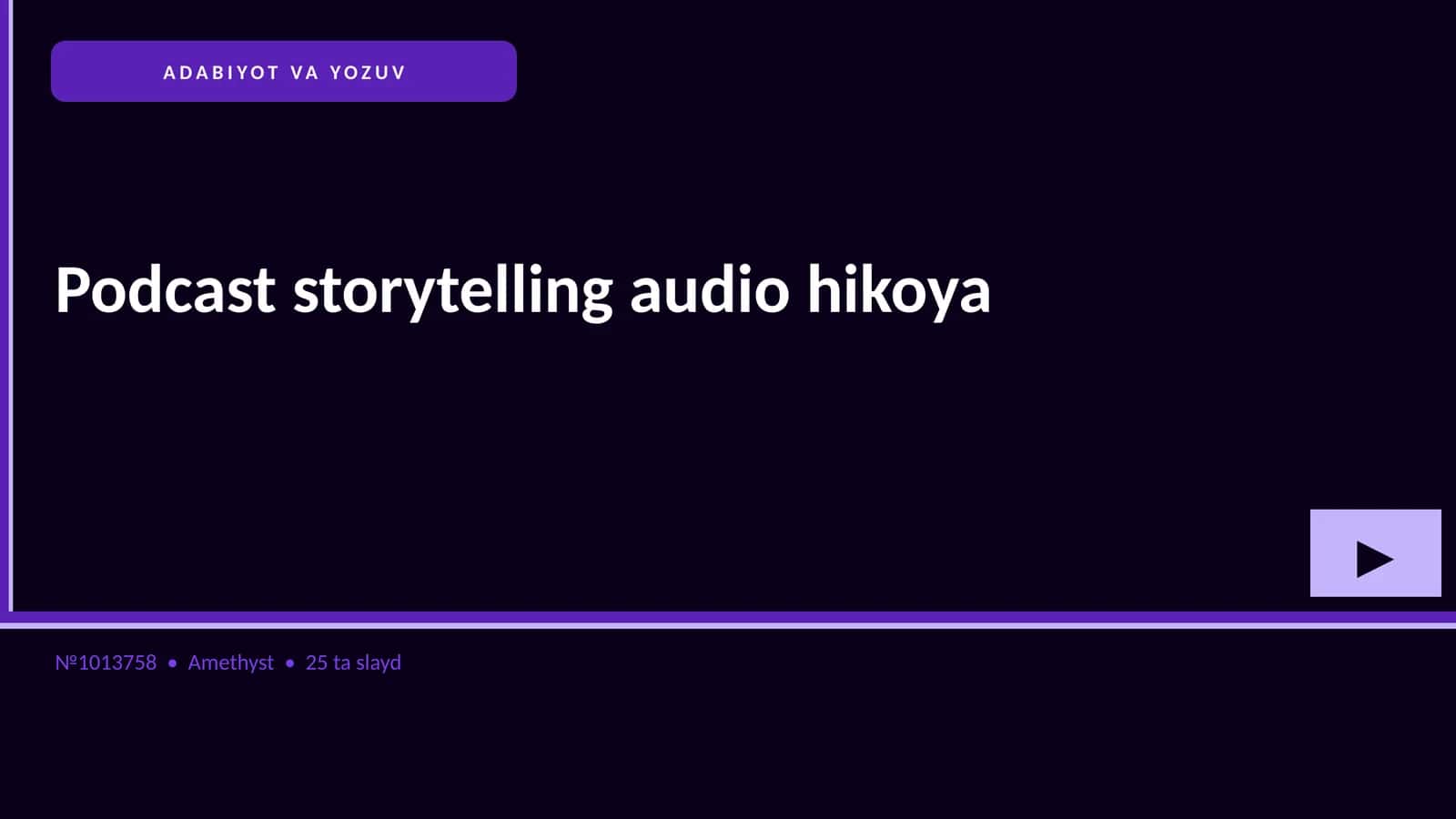 Podcast storytelling audio hikoya