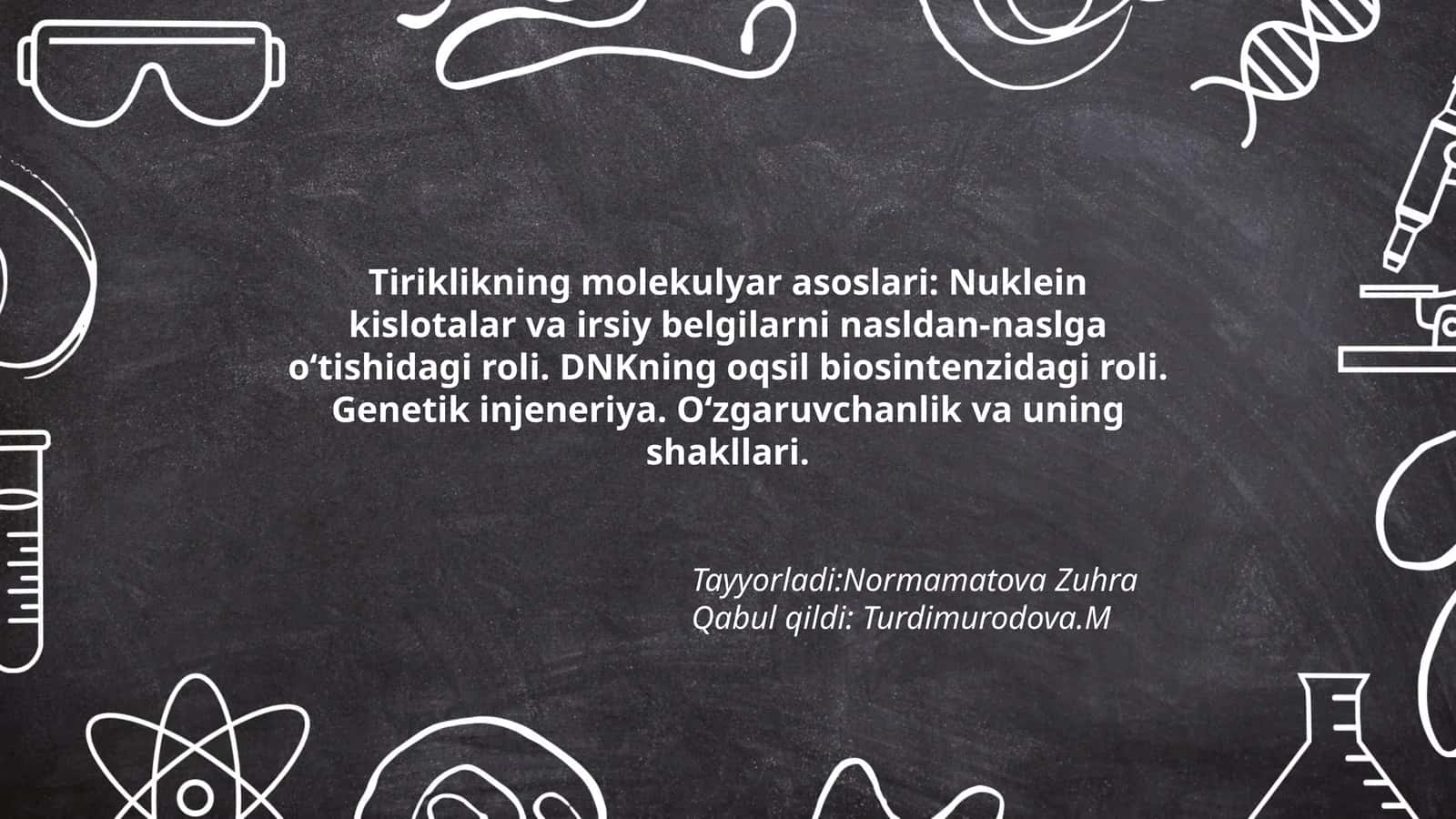 Tiriklikning molekulyar asoslari