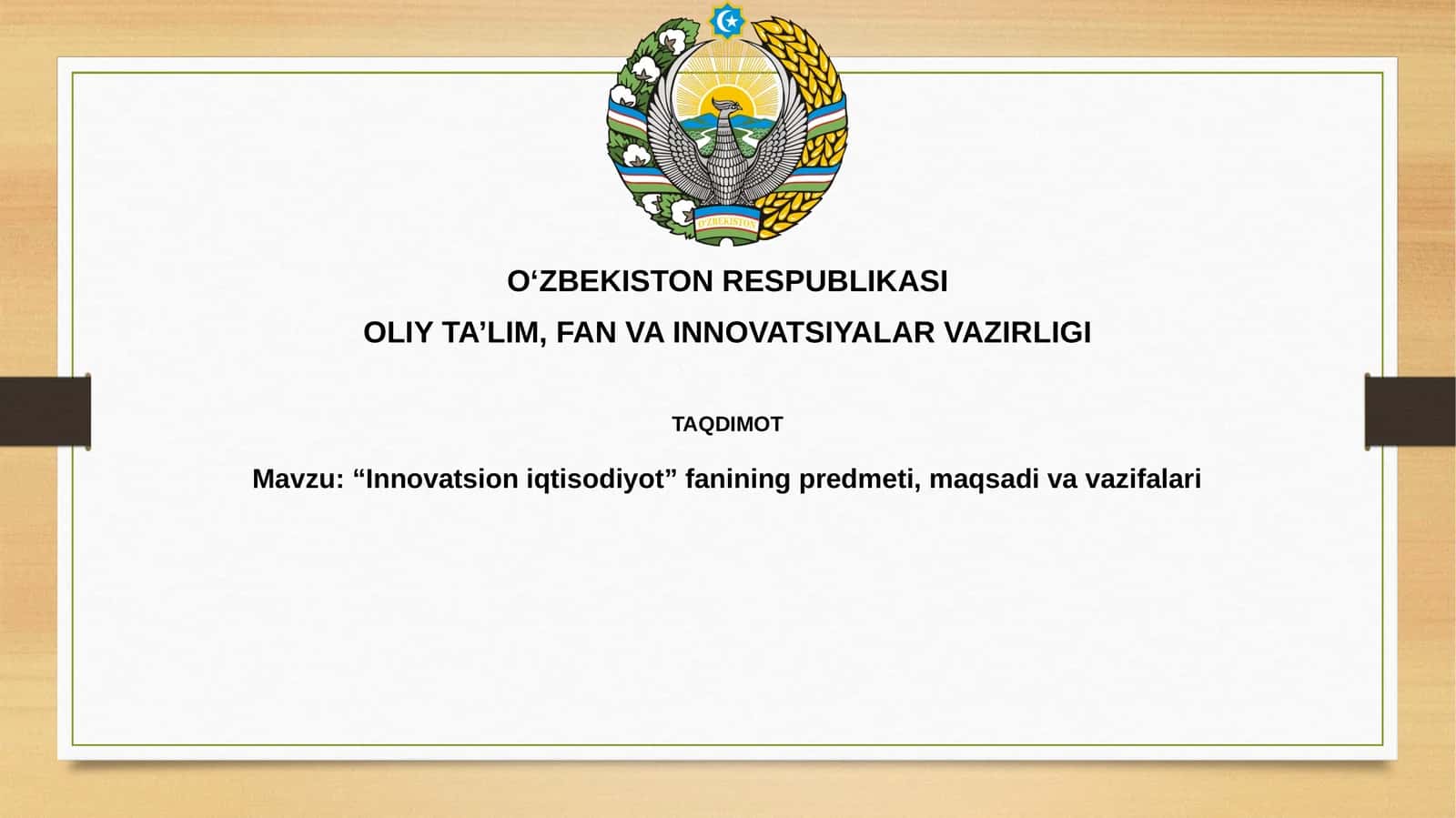 Innovatsion iqtisodiyot