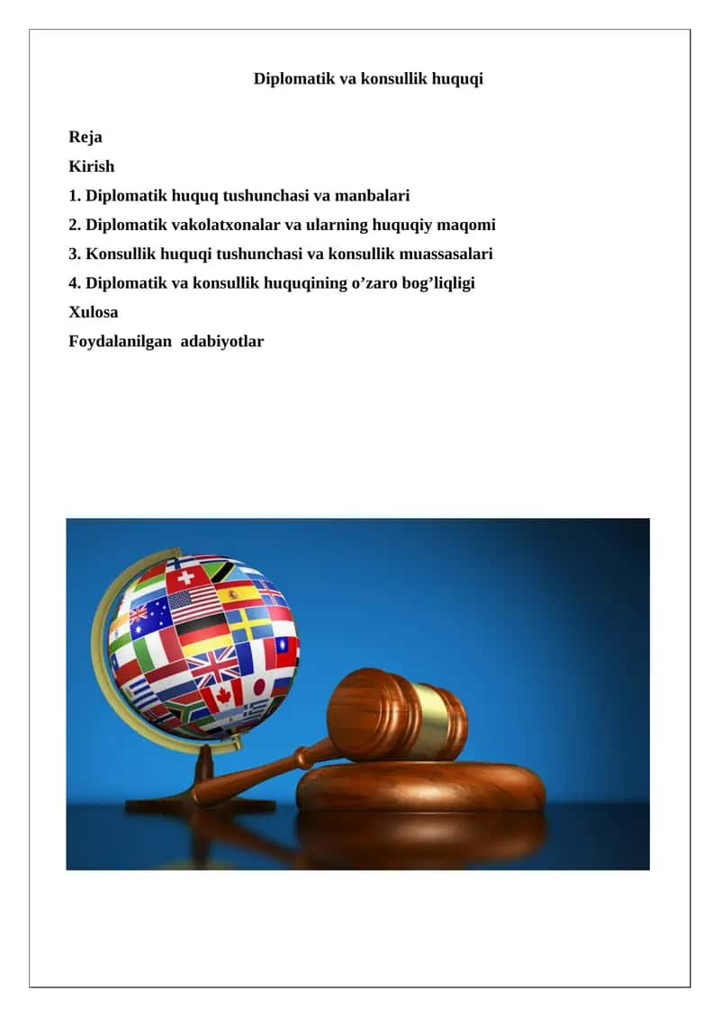 Diplomatik va konsullik huquqi