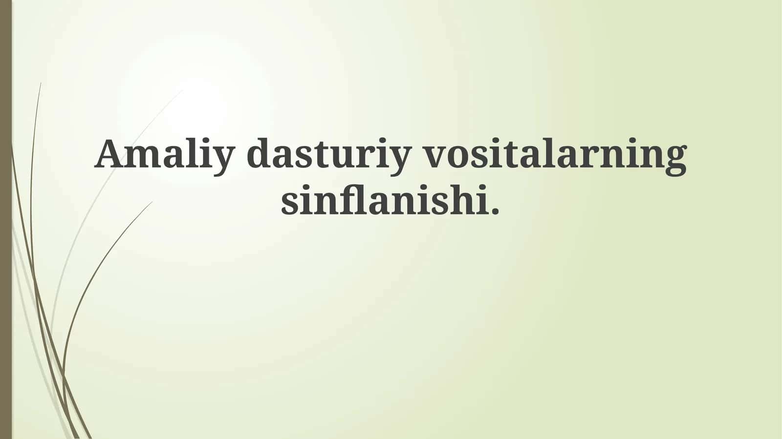 Grafik va Multimedia vositalari