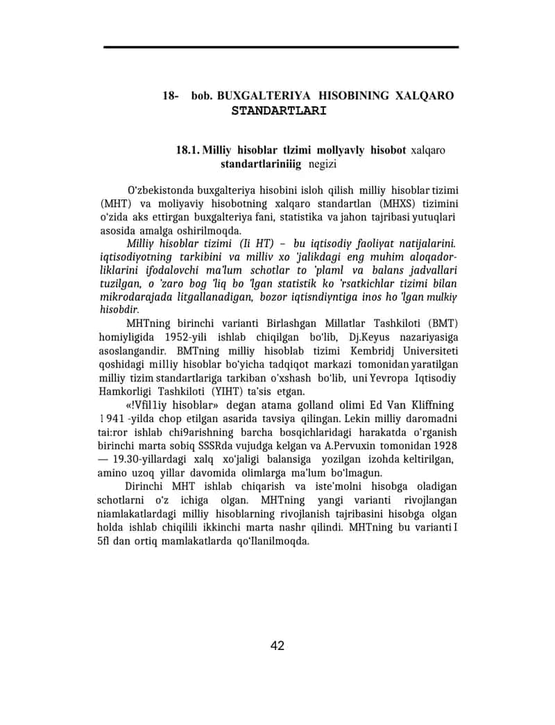 BUXGALTERIYA HISOBINING XALQARO STANDARTLARI
