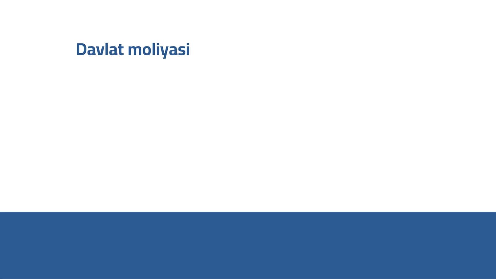 Davlat moliyasi
