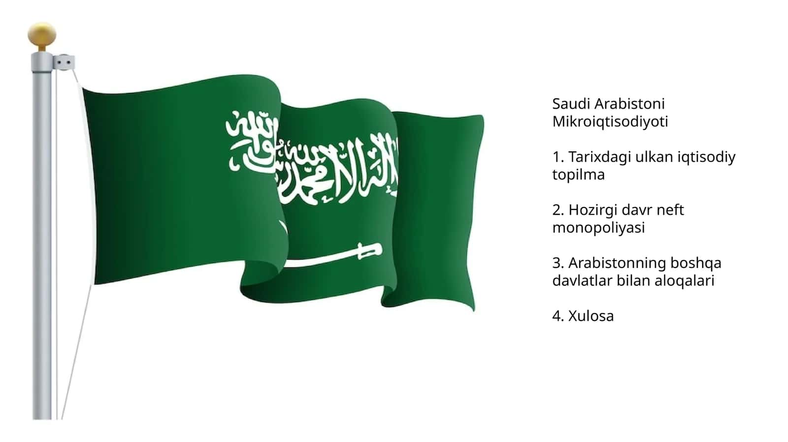 Saudi Arabistoni Mikroiqtisodiyoti