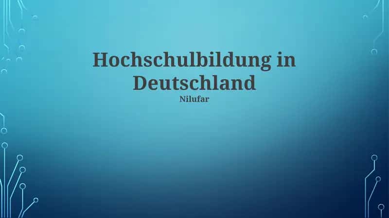 Hochschulbildung in Deutschland