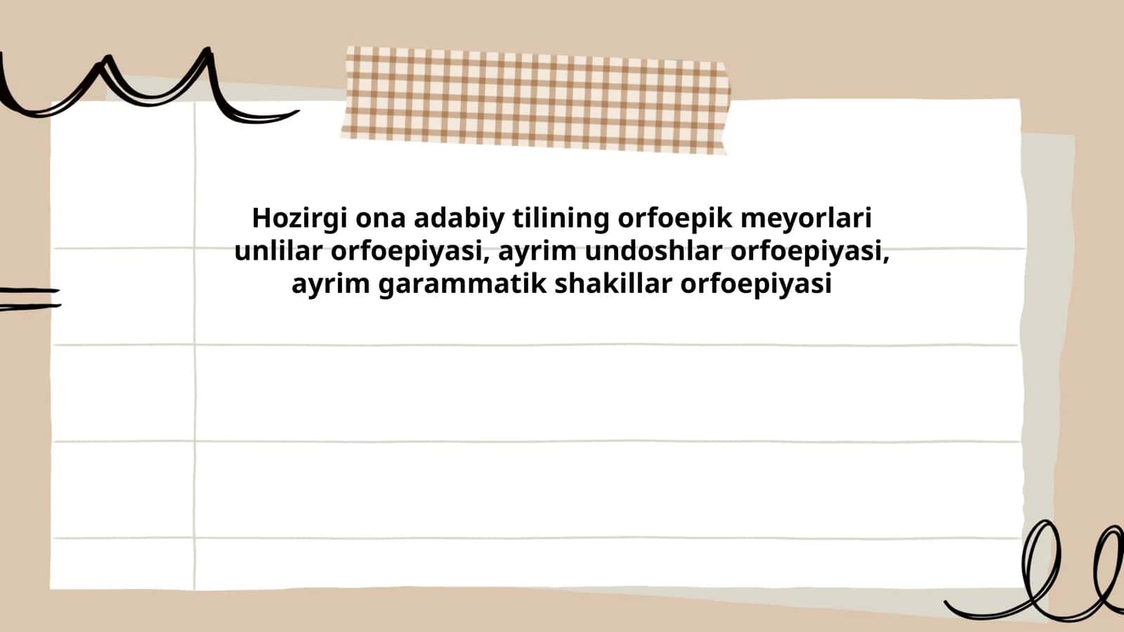 Hozirgi ona adabiy tilining orfoepik meyorlari