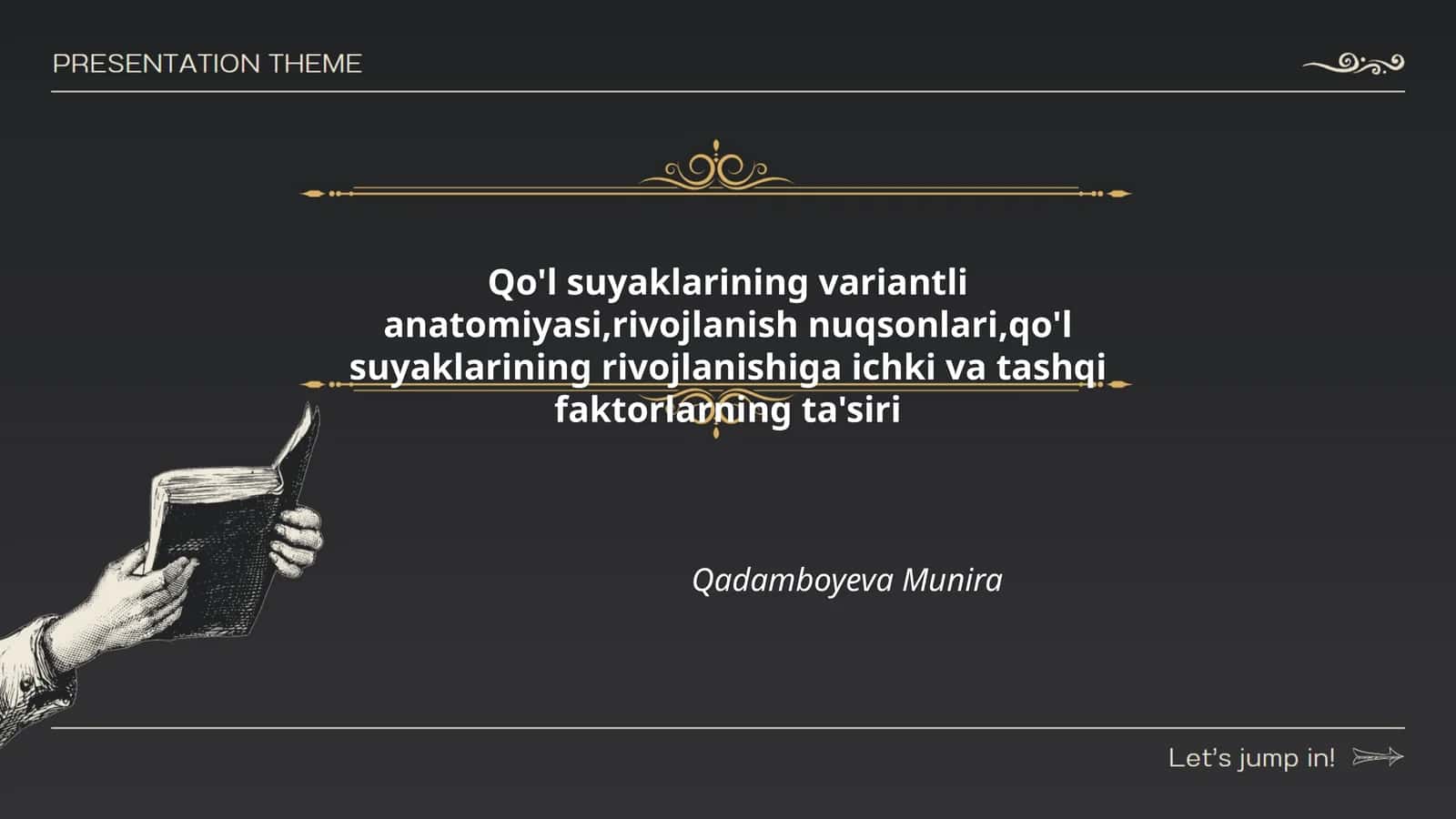 Qo'l suyaklarining asosiy anatomik tuzilishi