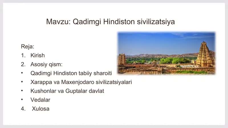 Qadimgi Hindiston sivilizatsiya