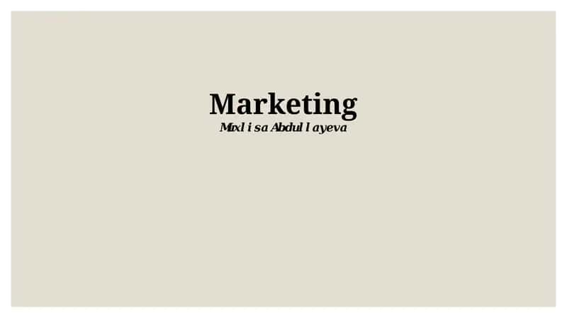 Developing a Winning Marketing Strategy