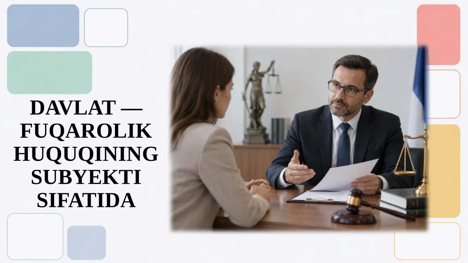 Davlatning fuqarolik huquqining subyekti sifatida