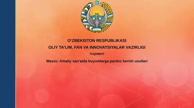 Bezak usullarining klassifikatsiyasi
