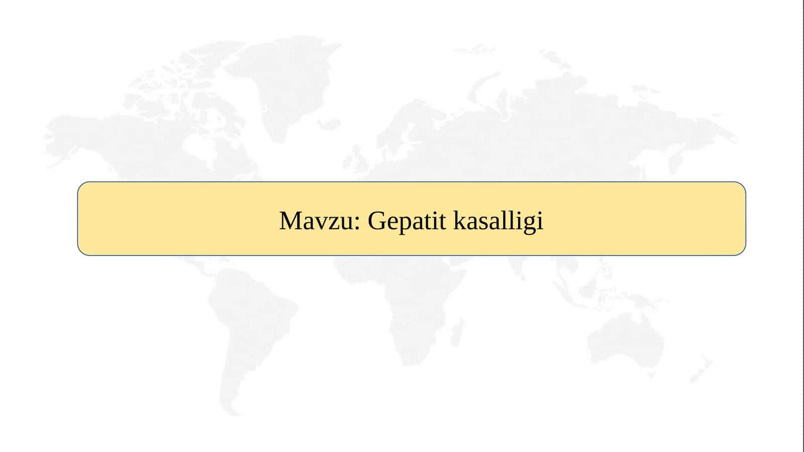 Gepatit kasalligi SLAYD