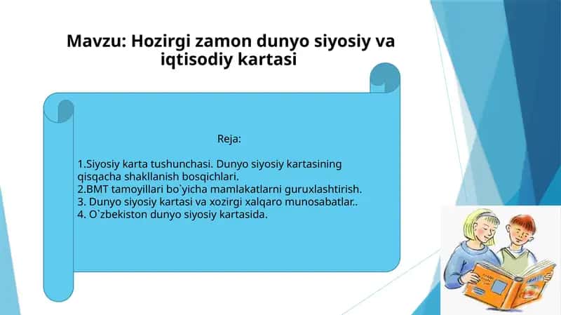Hozirgi zamon dunyo siyosiy va iqtisodiy kartasi
