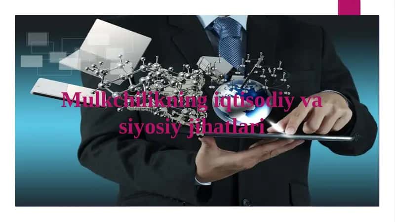 Mulkchilikning iqtisodiy va siyosiy jihatlari