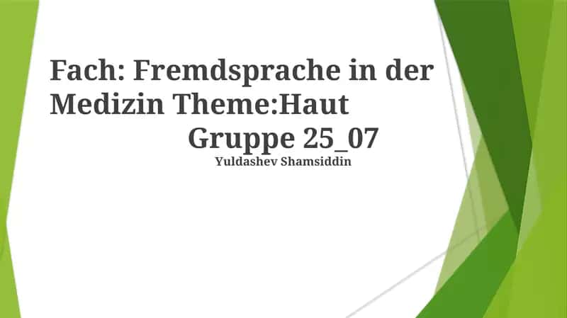 Fremdsprache in der Medizin