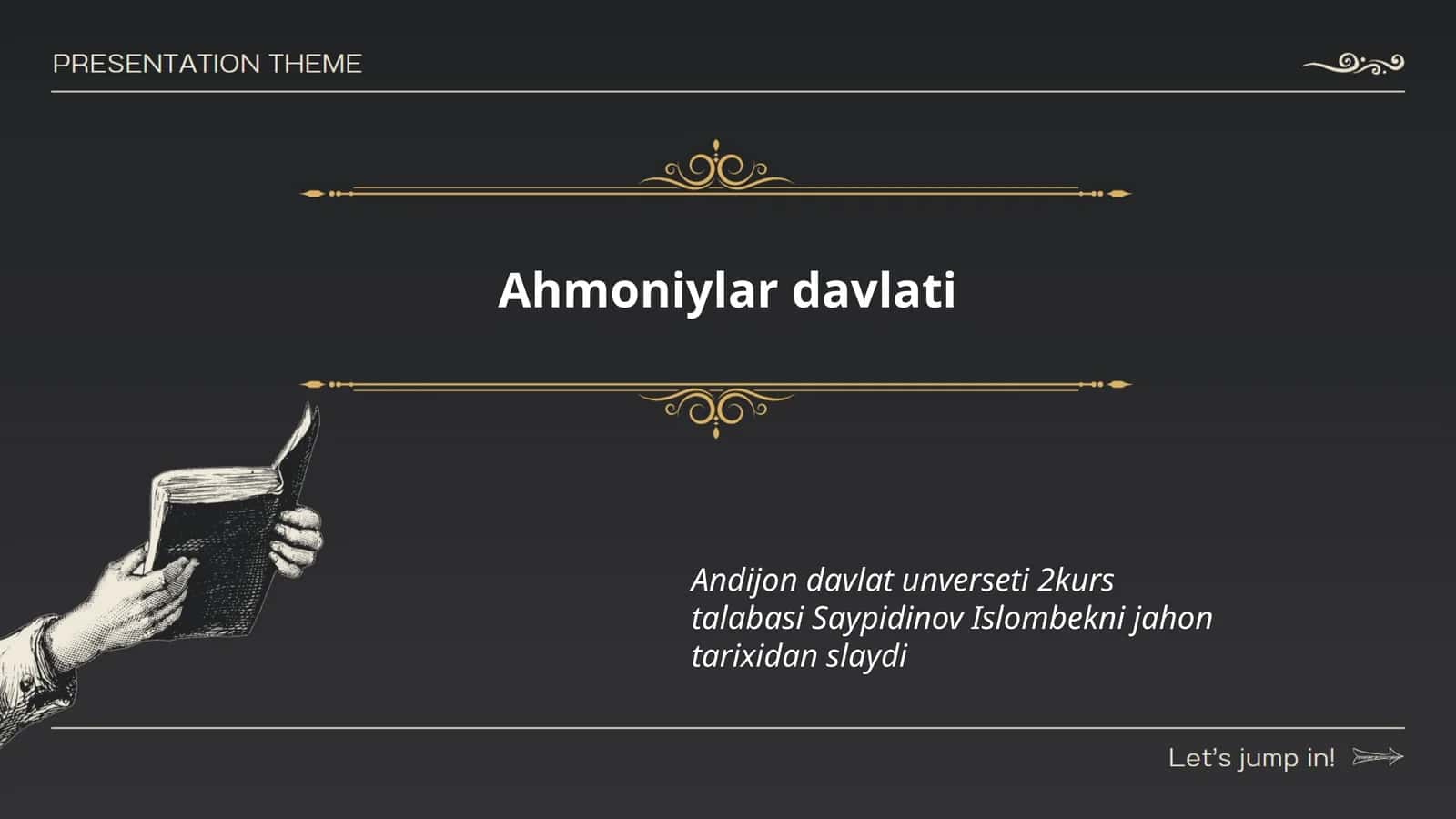 Ahmoniylar davlati tarixi
