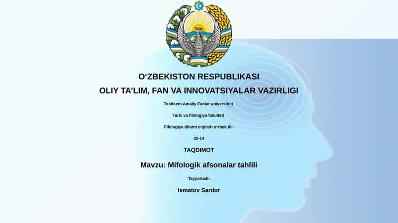 Mifologik afsonalar tahlili