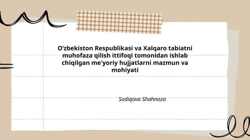 Me'yoriy hujjatlarning huquqiy asoslari va maqsadlari