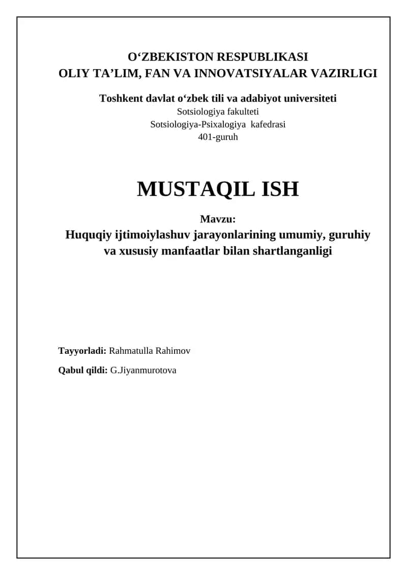 Huquqiy sotsializatsiya